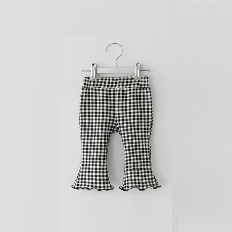Plaid Flared Pants for Women's Children's Clothing