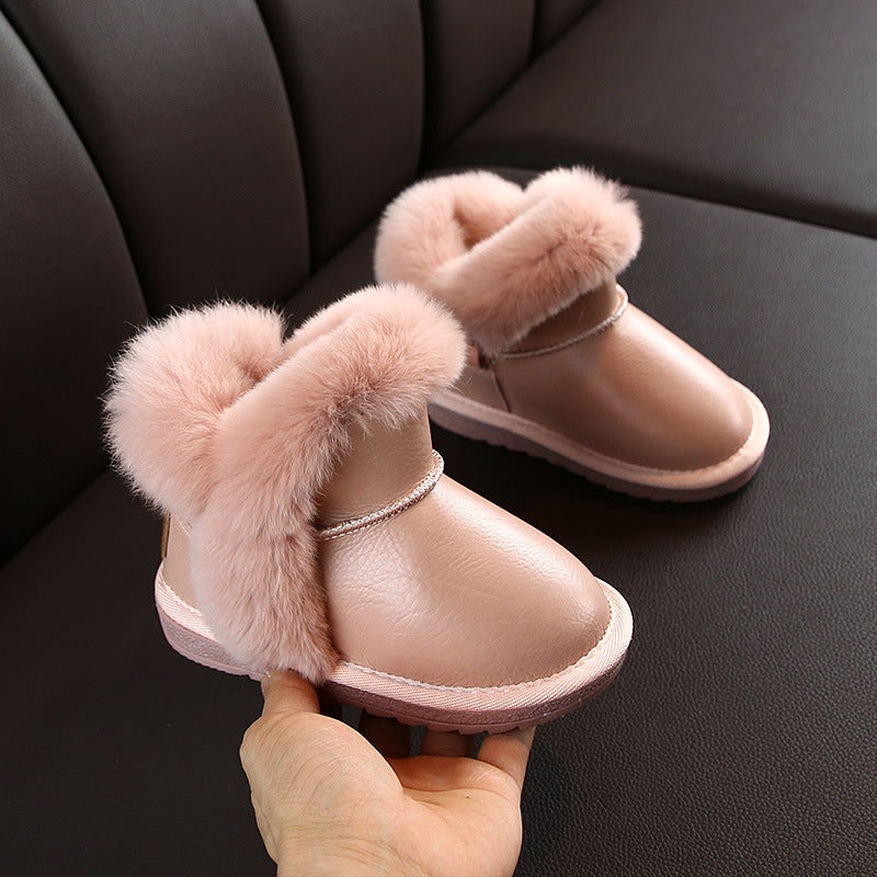 Kids' Cotton-Lined Snow Boots