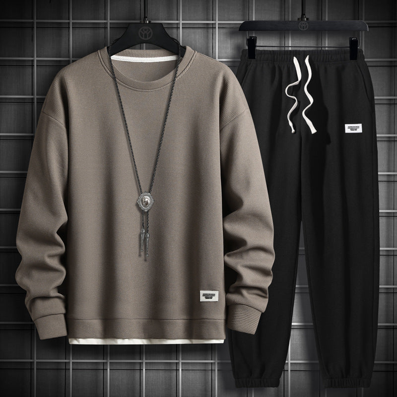T-shirt gaufré homme automne cool