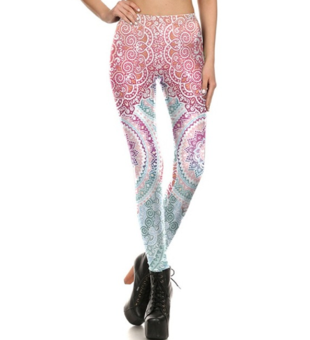 Women's Printed 7/8-Length Stretch Leggings