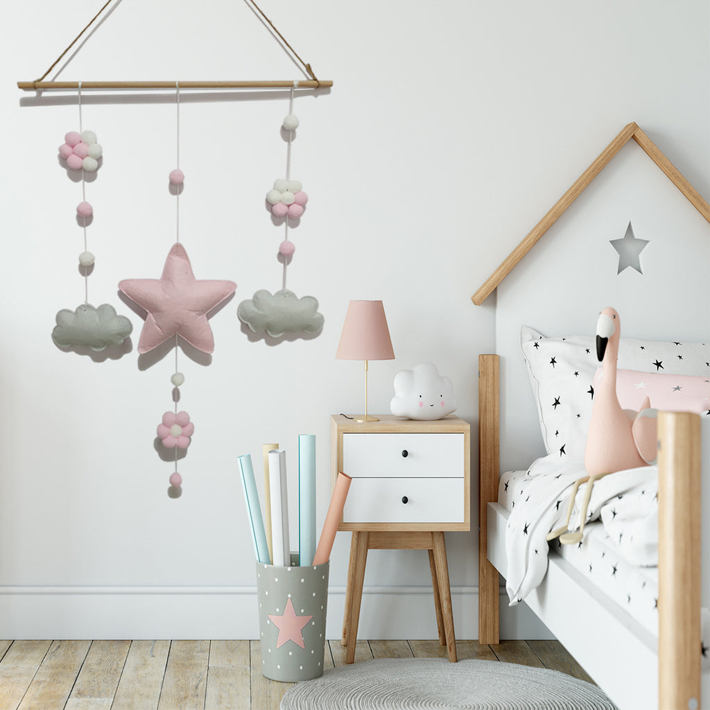 Nordic Stil Kinderzimmer Sterne und Wolken Wanddekoration