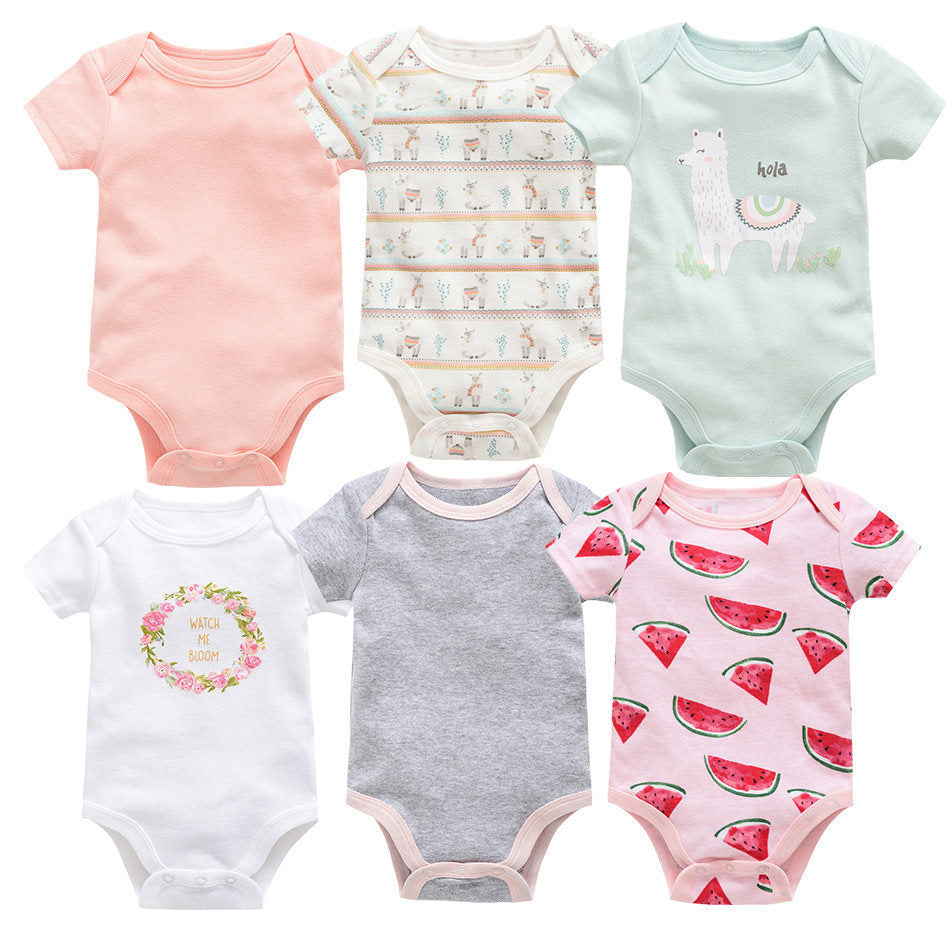 Baby Cotton Six-Piece Summer Outfit Set