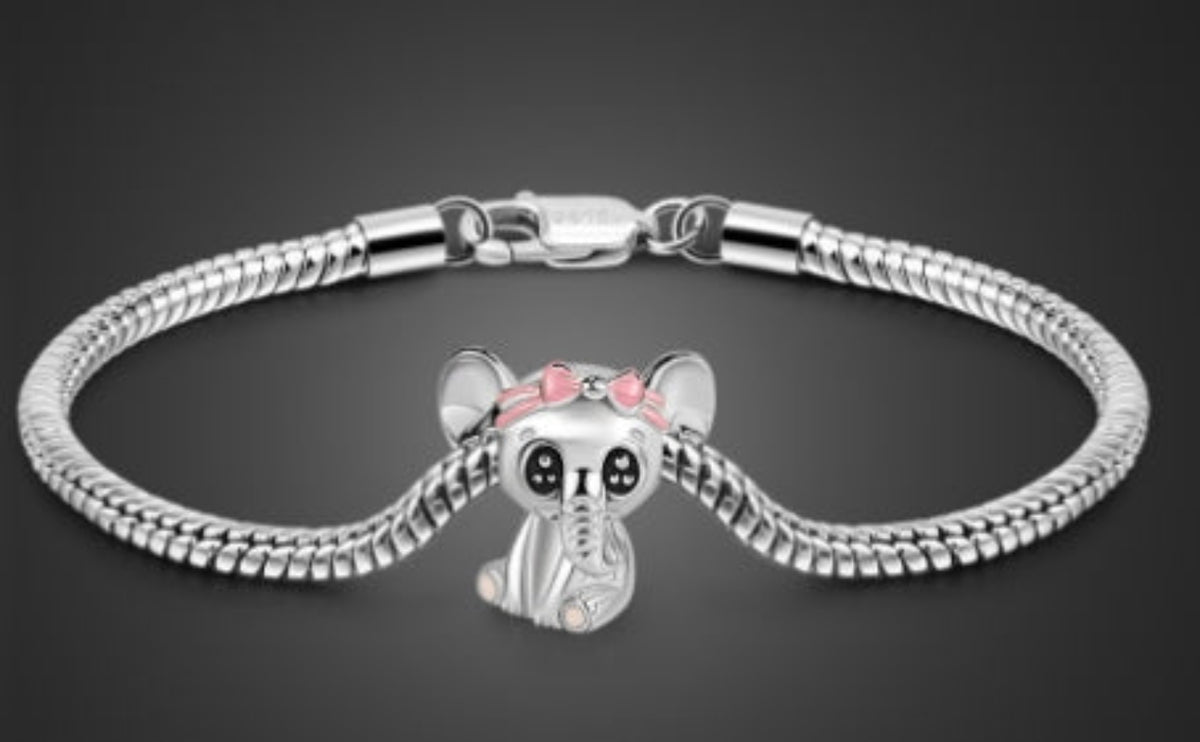 Sterling Silver Snake Bone Bracelet for Women