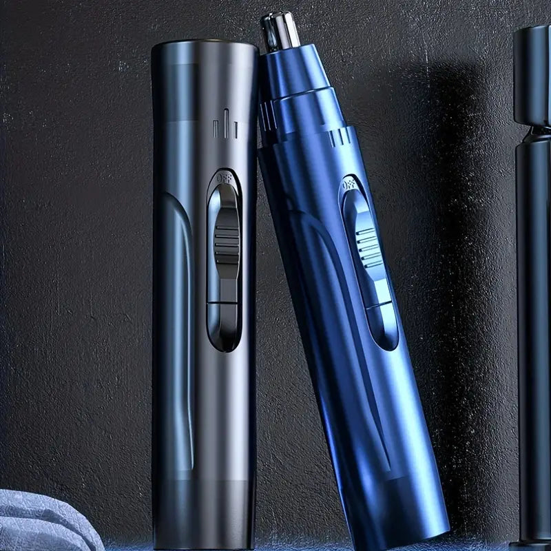 USB Rechargeable Waterproof Ear & Nose Hair Trimmer – Painless Grooming for Men & Women