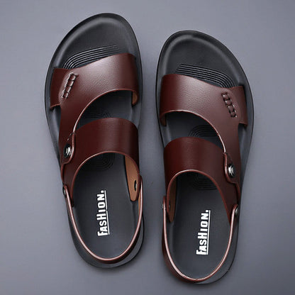 Men's Leather Sandals for Outdoor & Beach