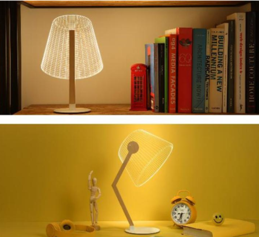 3D Effect LED Table Lamp