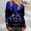 Women's Halloween Graphic Loose-Fit Sweatshirt