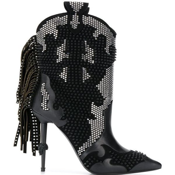 Women’s Studded Fringe Boots