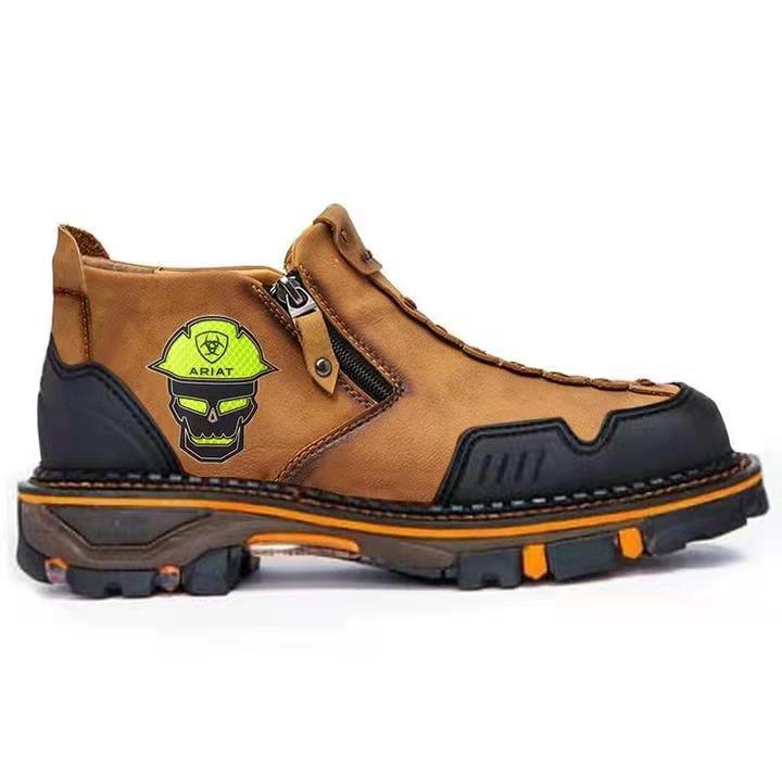 Men’s Skull Ankle Boots