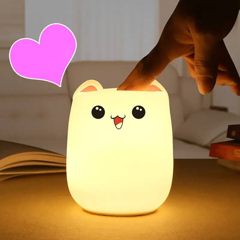 LED-Nachtlicht Bär für das Kinderzimmer – USB wiederaufladbar & Touch-Sensor