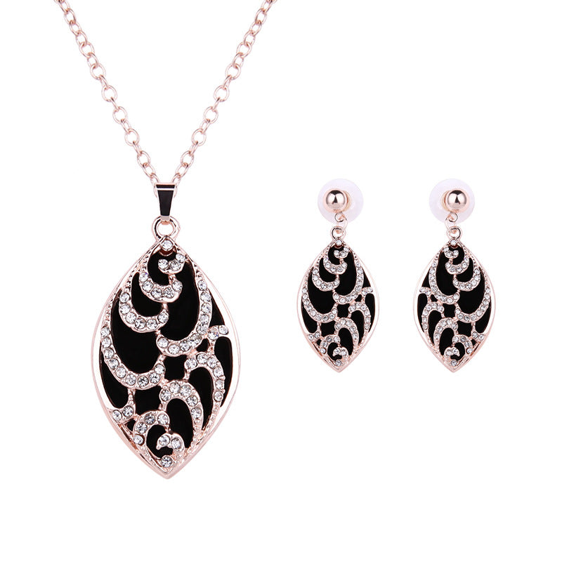 Bridal Pendant Necklace & Earrings Set