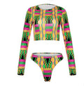 Damen-Outfit-Set bedruckt | Jacke & Kleidung Co-ord