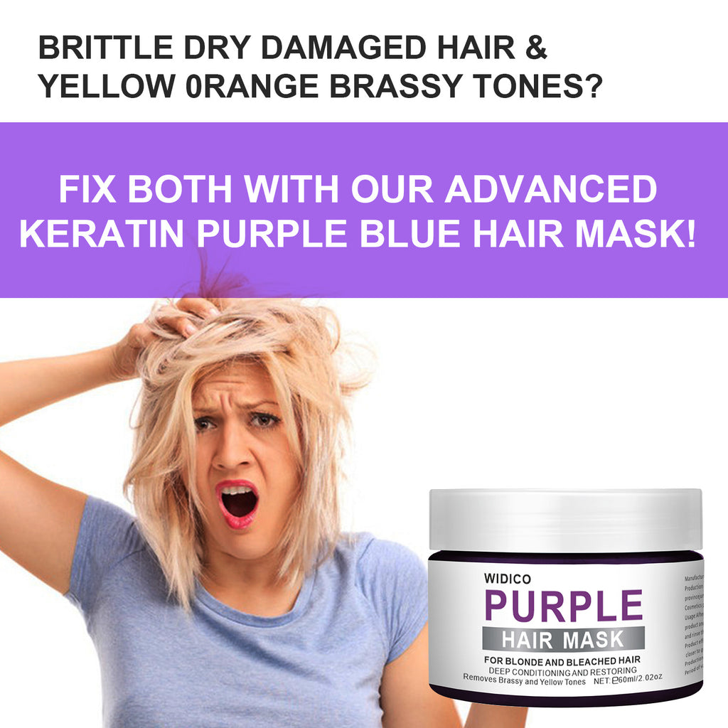 Purple Shampoo for Yellow Tone Removal – Toning & Brightening Hair Care for Blonde & Silver Hair