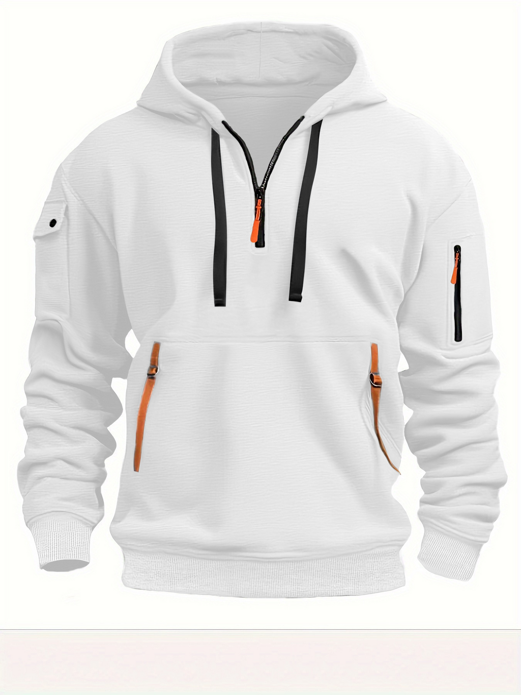 Easy Fit Hooded Sweatshirt – Unisex Polyester Pullover Hoodie in 8 Colours | S–3XL
