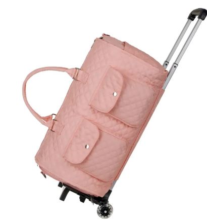 Quilted Polyester Travel Duffel Bag