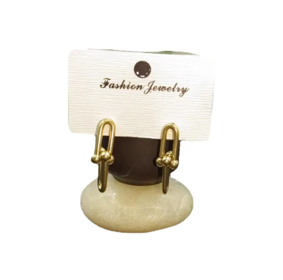 18K Gold Horseshoe Earrings for Women