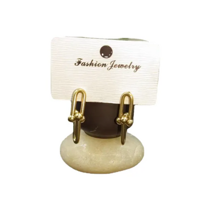 18K Gold Horseshoe Earrings for Women