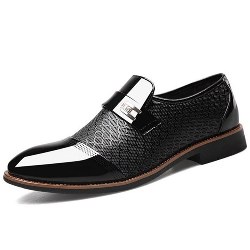 Black Leather Shoes for Men