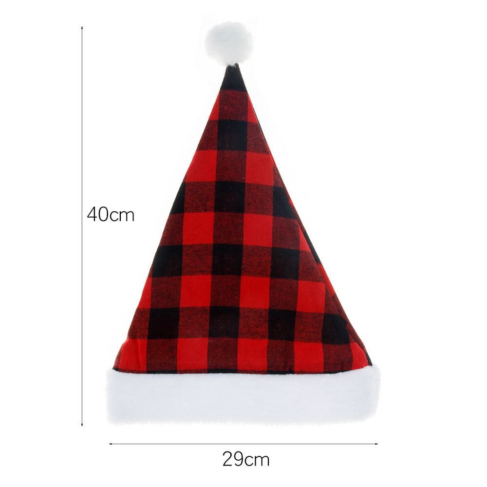 Plaid Christmas Party Hat