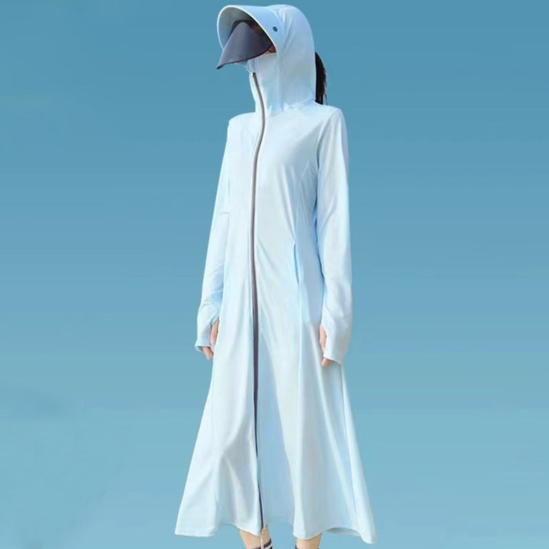 Women's Long UV Protection Sun Jacket