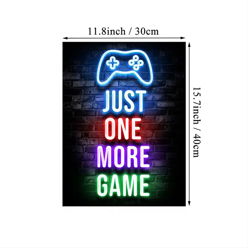 Gamer-Zitate Leinwandposter für moderne Raumdekoration (ohne Rahmen)