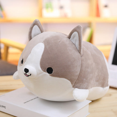 Shiba Inu & Corgi Plush Cushion