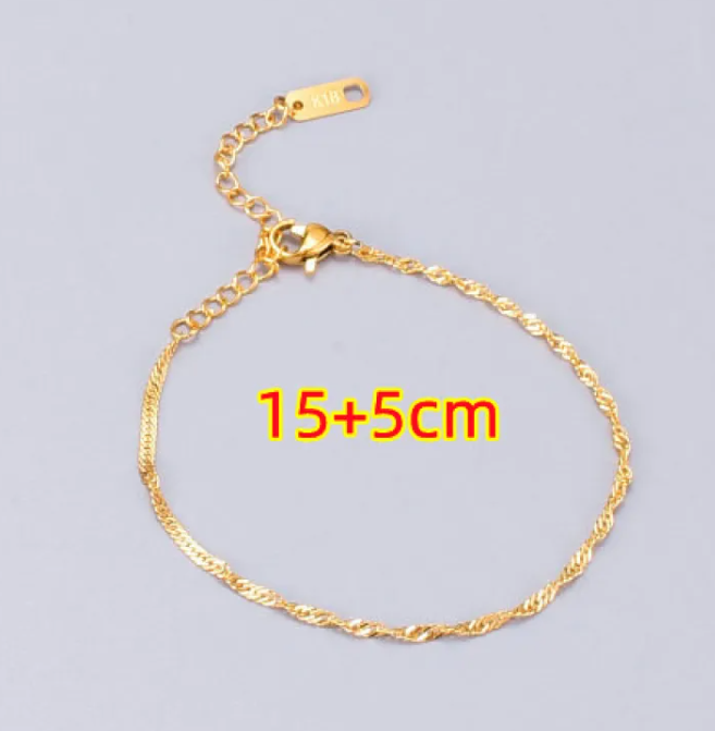 Bracelet en titane Gold Twist