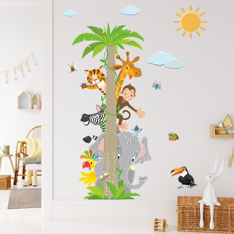 Tier Kokospalme Wandaufkleber für Kinderzimmer Deko