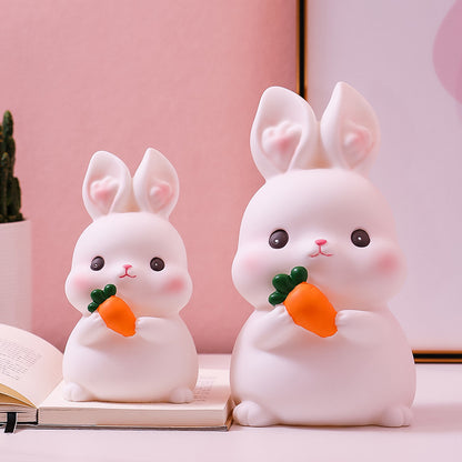 Cartoon Rabbit Piggy Bank for Kids' Room Decor