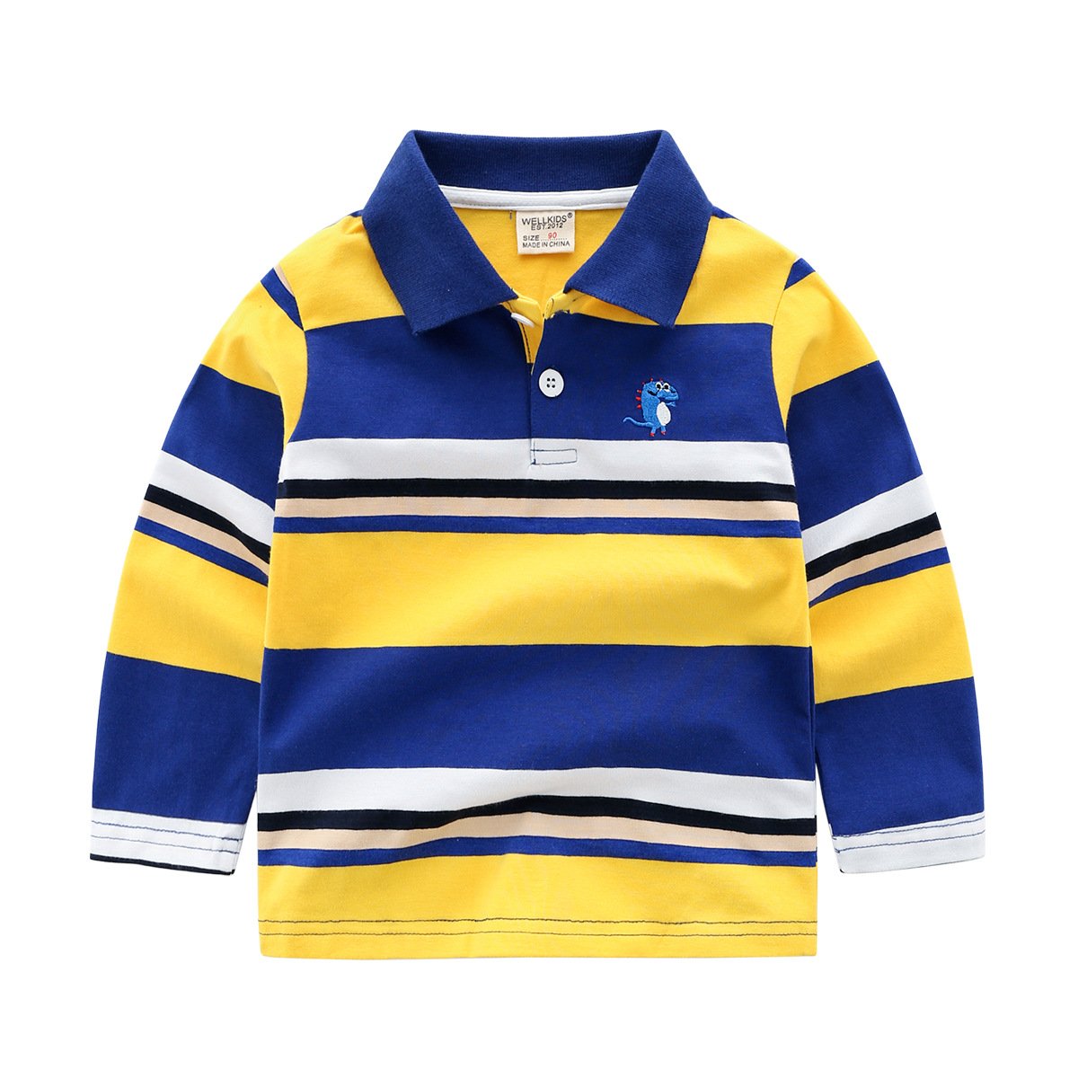Jungen Langarm-Shirt Gestreift