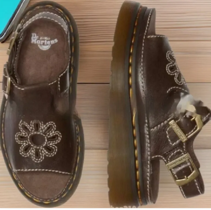 Embroidered Beach Sandals, Fashion Comfortable Outdoor Sandals