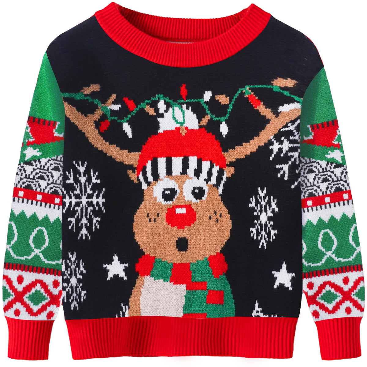 Kids' Reindeer Christmas Jumper
