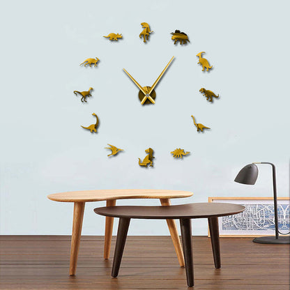 Acrylic Dinosaur Wall Clock for Living Room Decor
