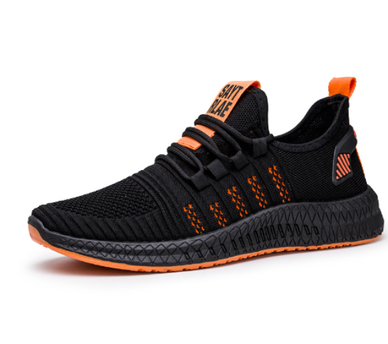 Damen-Freizeitsneaker mit dicker Sohle und Flyknit-Obermaterial