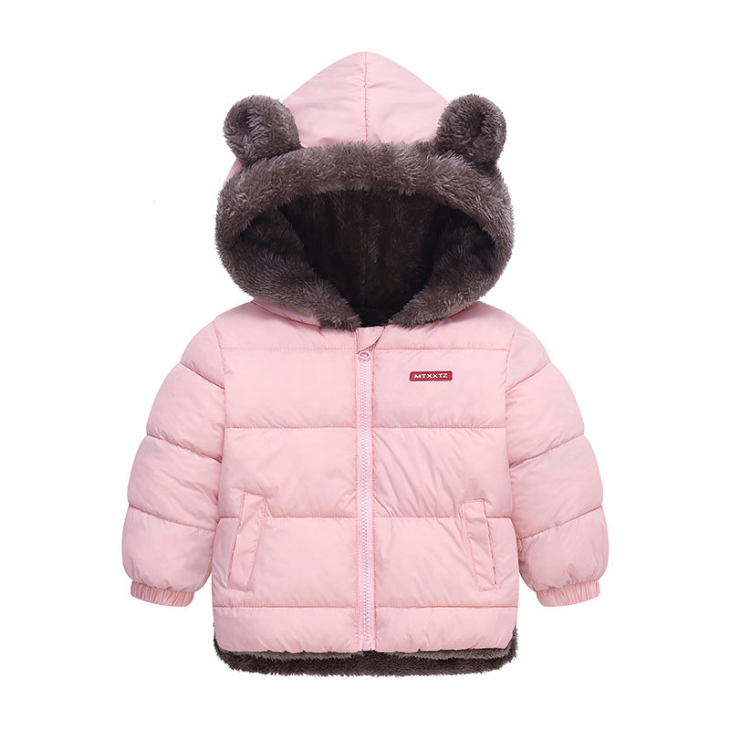 Kids' Hooded Fleece Winter Jacket