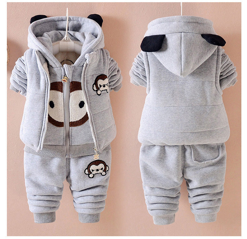 Kids’ Hooded Three-Piece Outfit Set