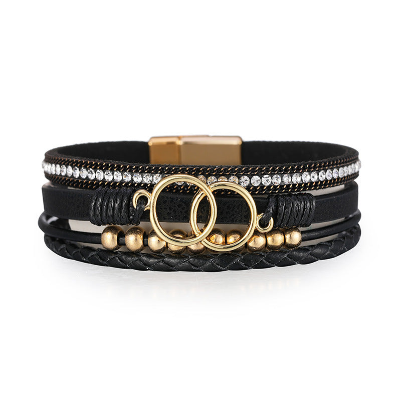 Women’s Leather Bracelet, Five Styles