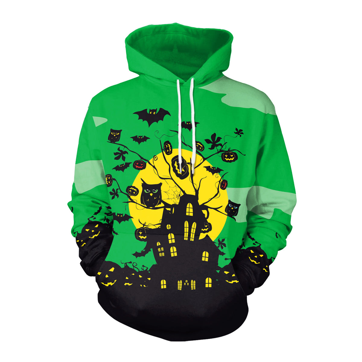 Halloween Hooded Sweatshirt – Unisex Graphic Hoodie for Parties & Events