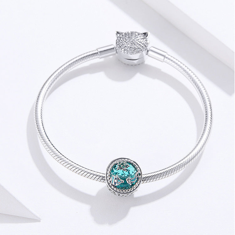 Sterling Silver Underwater World Beaded Bracelet