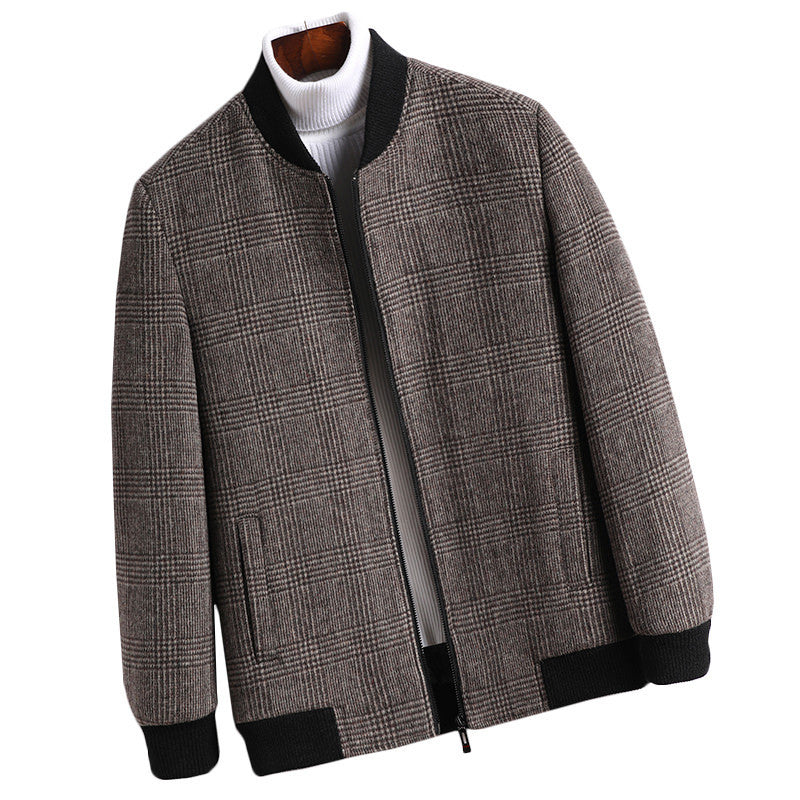British Plaid Woolen Jacket