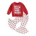 Baby Girls’ Valentine’s Sweatshirt & Trouser Set