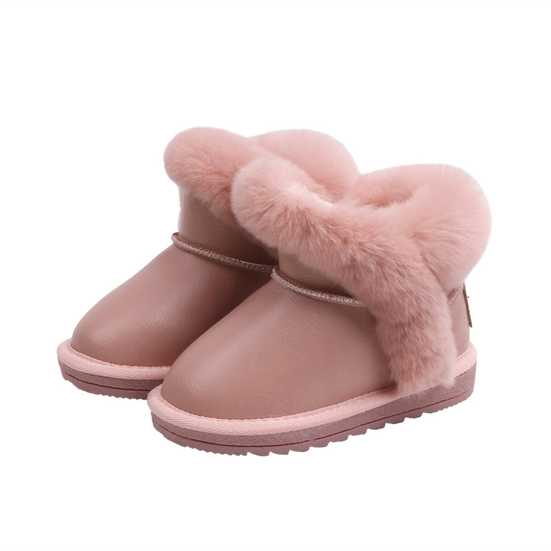 Kids' Cotton-Lined Snow Boots