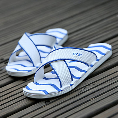 Men's EVA Indoor Slippers – Lightweight Open-Toe House Shoes