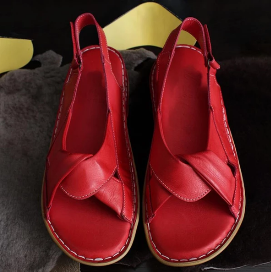 Knot Front Peep Toe Sandals