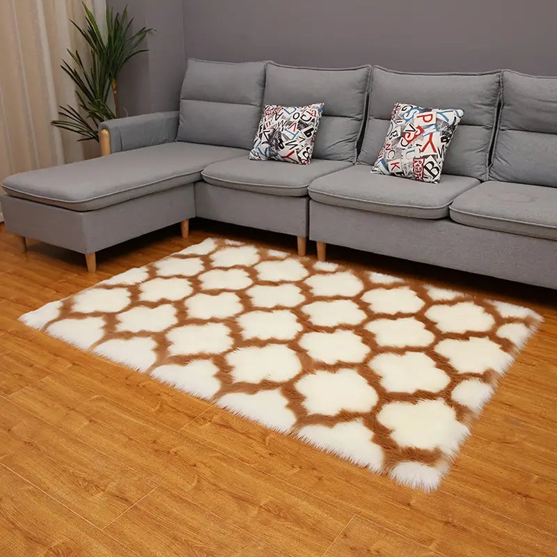 Weicher Hochflorteppich für Wohnzimmer-Heimdekoration 50x80cm