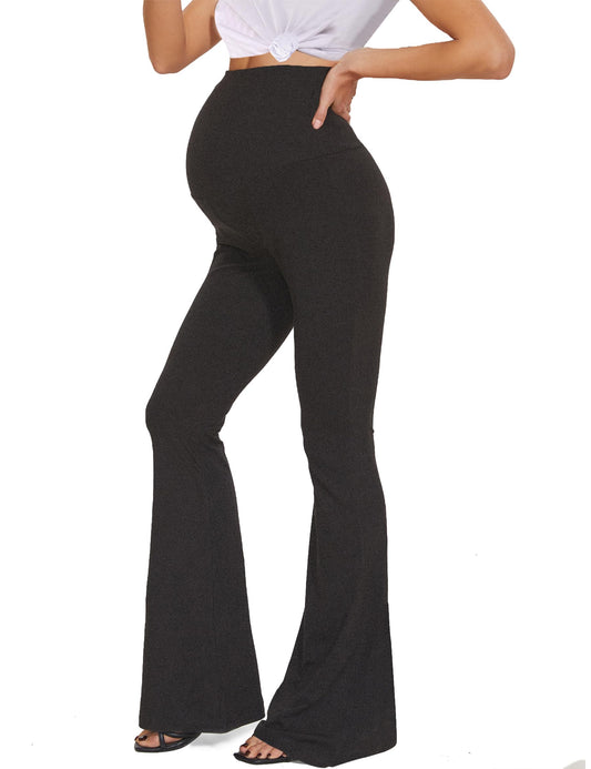 Plus Size Maternity Flare Leggings