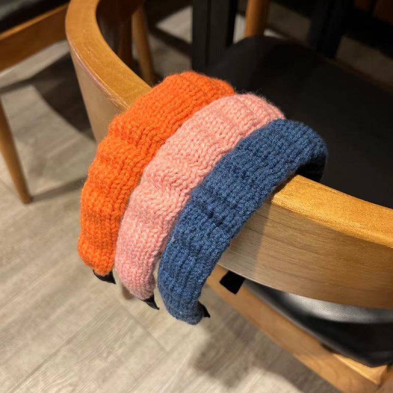 Retro Woolen Headband for Women – 8 Colours