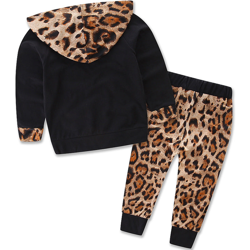 Kids' Ripple, Wave & Leopard Print Clothing Set
