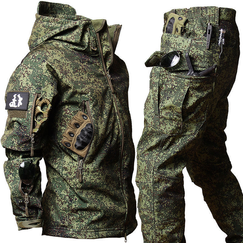Men's Tactical Camouflage Outdoor Clothing | Shell Jacket, Suit & Tactical Pants