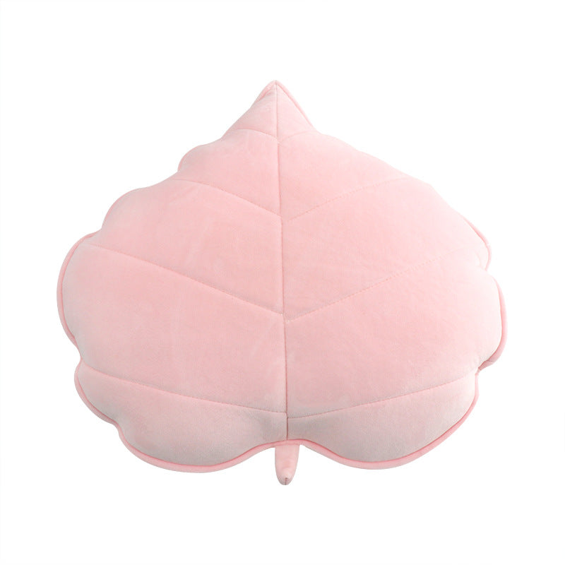 Coussin décoratif 3D en forme de feuille de cœur pour chambre d'enfant et décoration intérieure